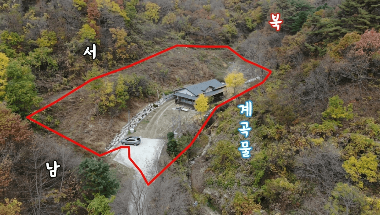경북 청송 전원주택 매매 - 삼면이 숲으로 둘러싸인 힐링 공간